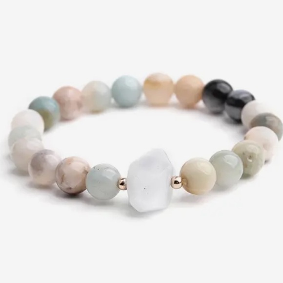 Earth Art hand crafted artisan Jewelry - Amazonite gemstone bracelet